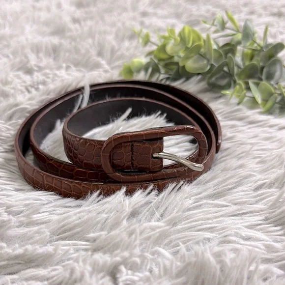 DKNY Embossed Leather Belt MSRP $44 DKNY Women main image 2